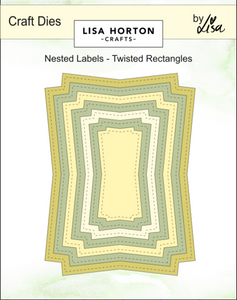 Nested Labels Die Set - Twisted Rectangles