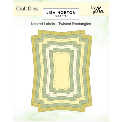 Nested Labels Die Set - Twisted Rectangles