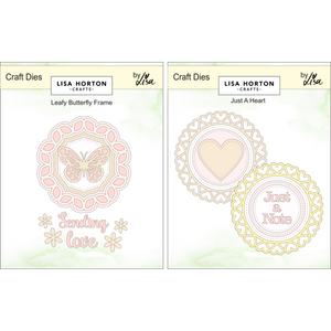 Leafy Butterfly Frame and Just A Heart Die Sets