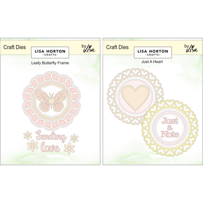 Leafy Butterfly Frame and Just A Heart Die Sets