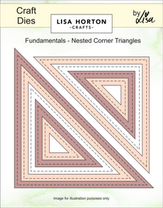 Fundamentals Die Set - Nested Corner Triangle (6 Dies)