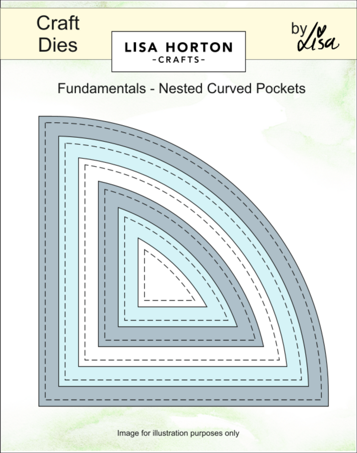 Fundamentals Die Set - Nested Curved Pocket (6 Dies)