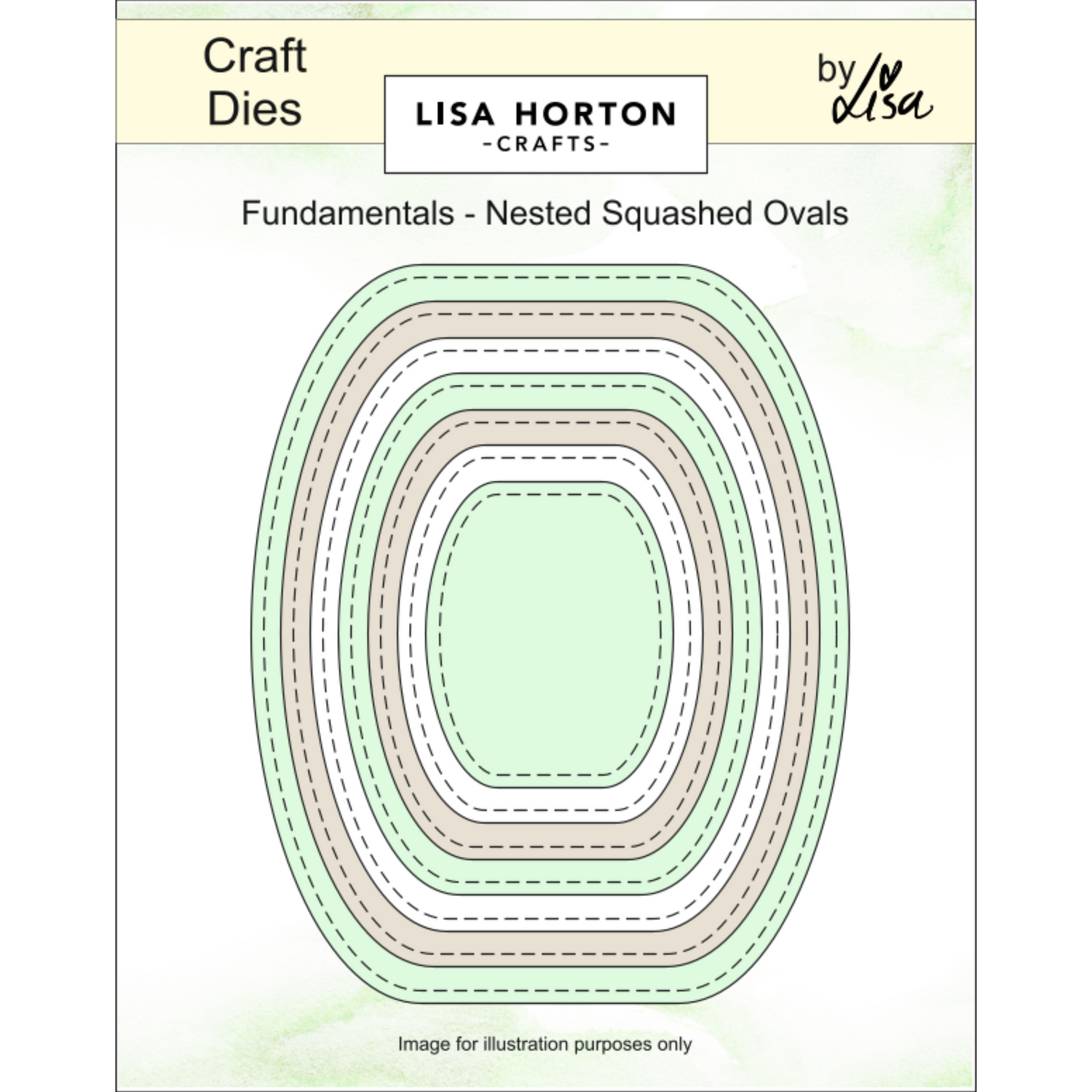 Fundamentals Die Set - Nested Squashed Oval (7 Dies)