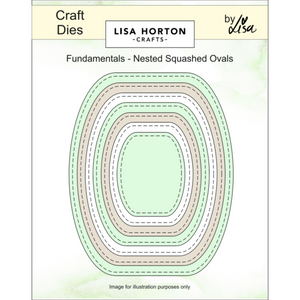 Fundamentals Die Set - Nested Squashed Oval (7 Dies)