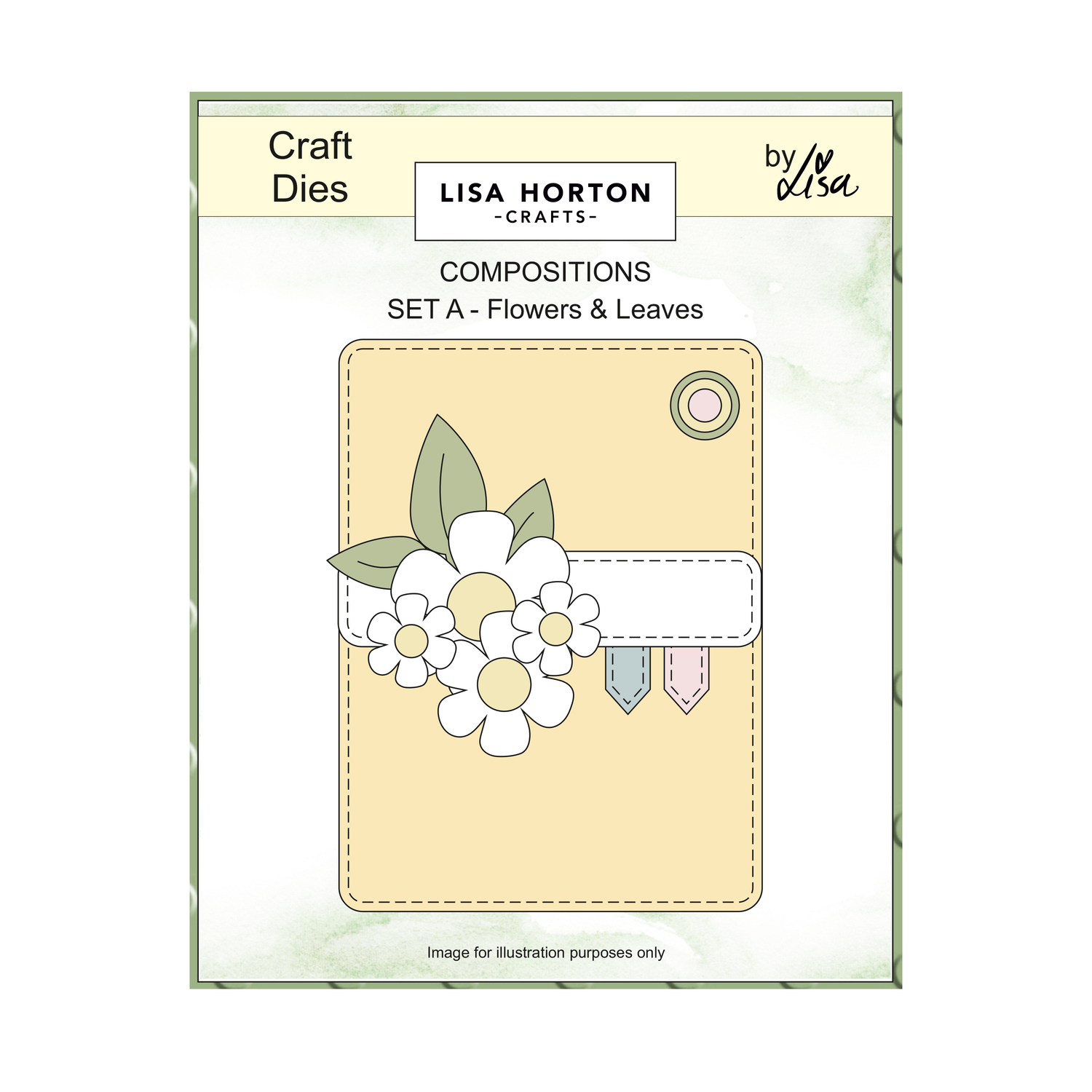 Lisa Horton Crafts Composition Layout Dies - Set A (Flowers and Leaves)