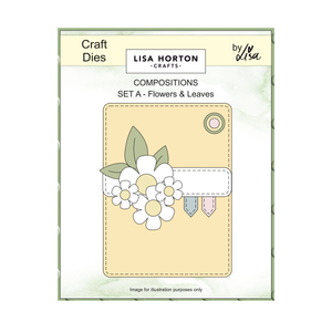 Lisa Horton Crafts Composition Layout Dies - Set A (Flowers and Leaves)