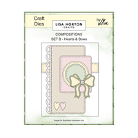 Lisa Horton Crafts Composition Layout Dies - Set B (Hearts and Bows)