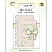 Composition Layout Dies - Set B (Hearts and Bows)