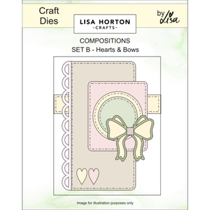 Composition Layout Dies - Set B (Hearts and Bows)