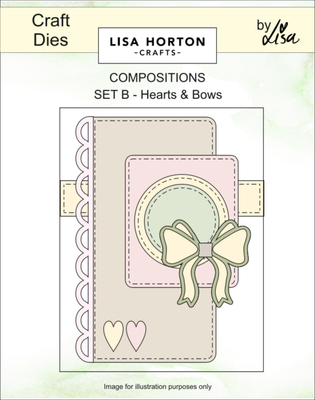 Composition Layout Dies - Set B (Hearts and Bows)