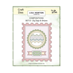 Lisa Horton Crafts Composition Layout Dies - Set D (Zig Zags and Stripes)
