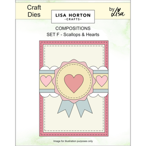 Composition Layout Dies - Set F (Scallops and Hearts)