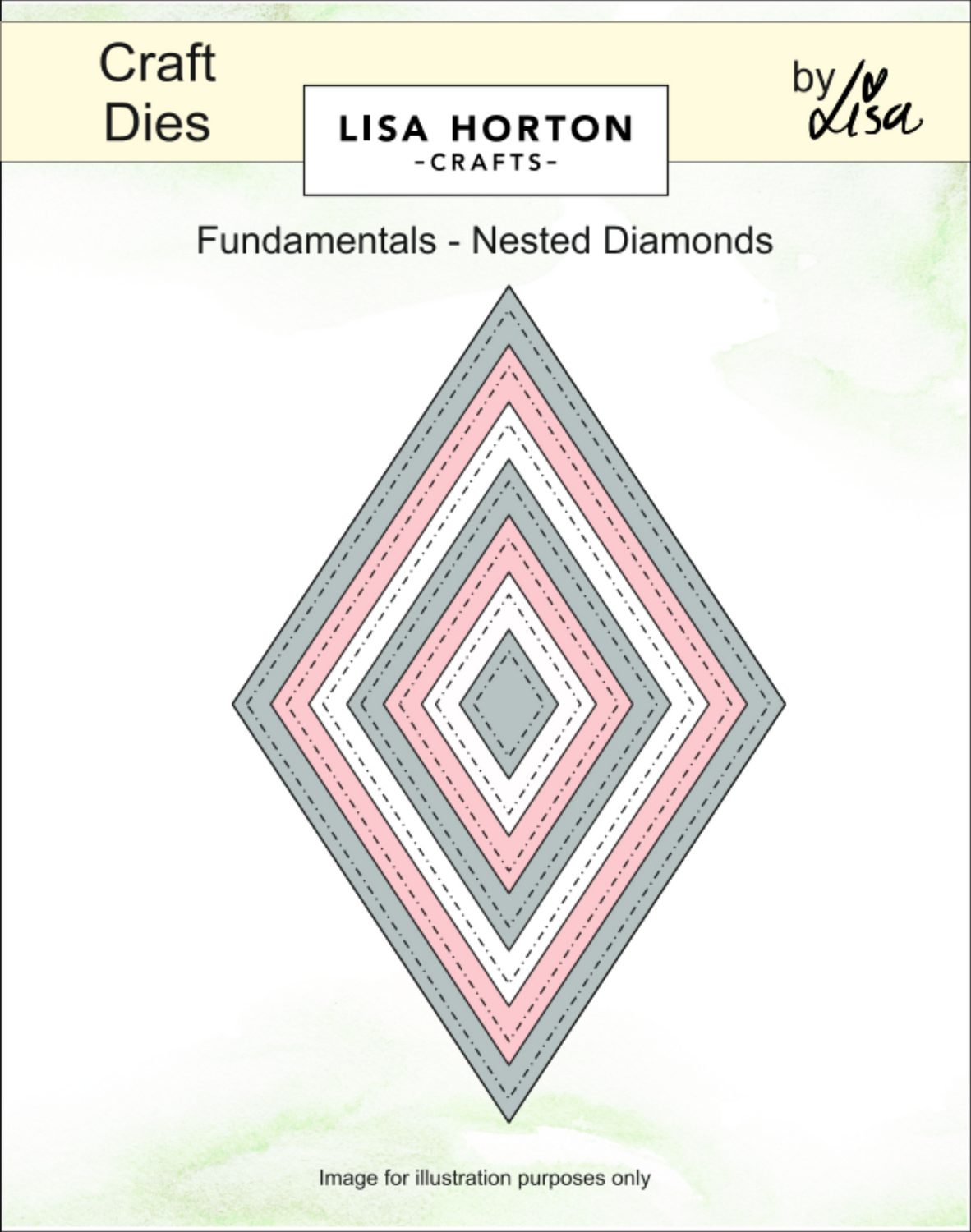 Nested Diamond Fundamentals Die Set - Nested Diamonds (7 | Lisa Horton Crafts