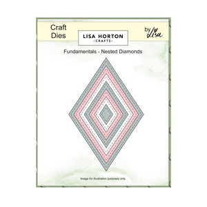 Lisa Horton Crafts Fundamentals Die Set - Nested Diamonds (7 Dies)