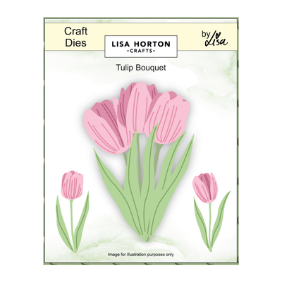 Lisa Horton Crafts Tulip Bouquet Layered Florals Die Set