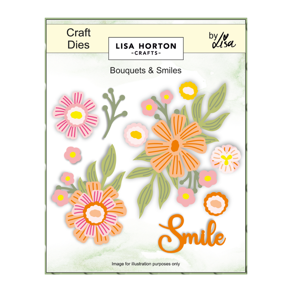 Lisa Horton Crafts Bouquets & Smiles Die Set