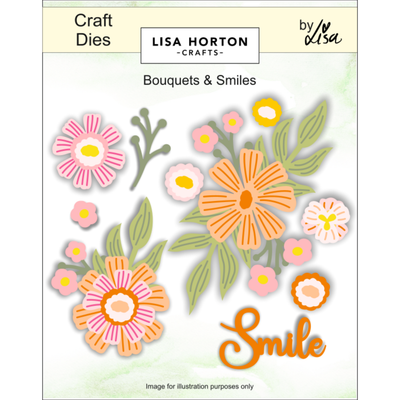Lisa Horton Crafts Bouquets & Smiles Die Set