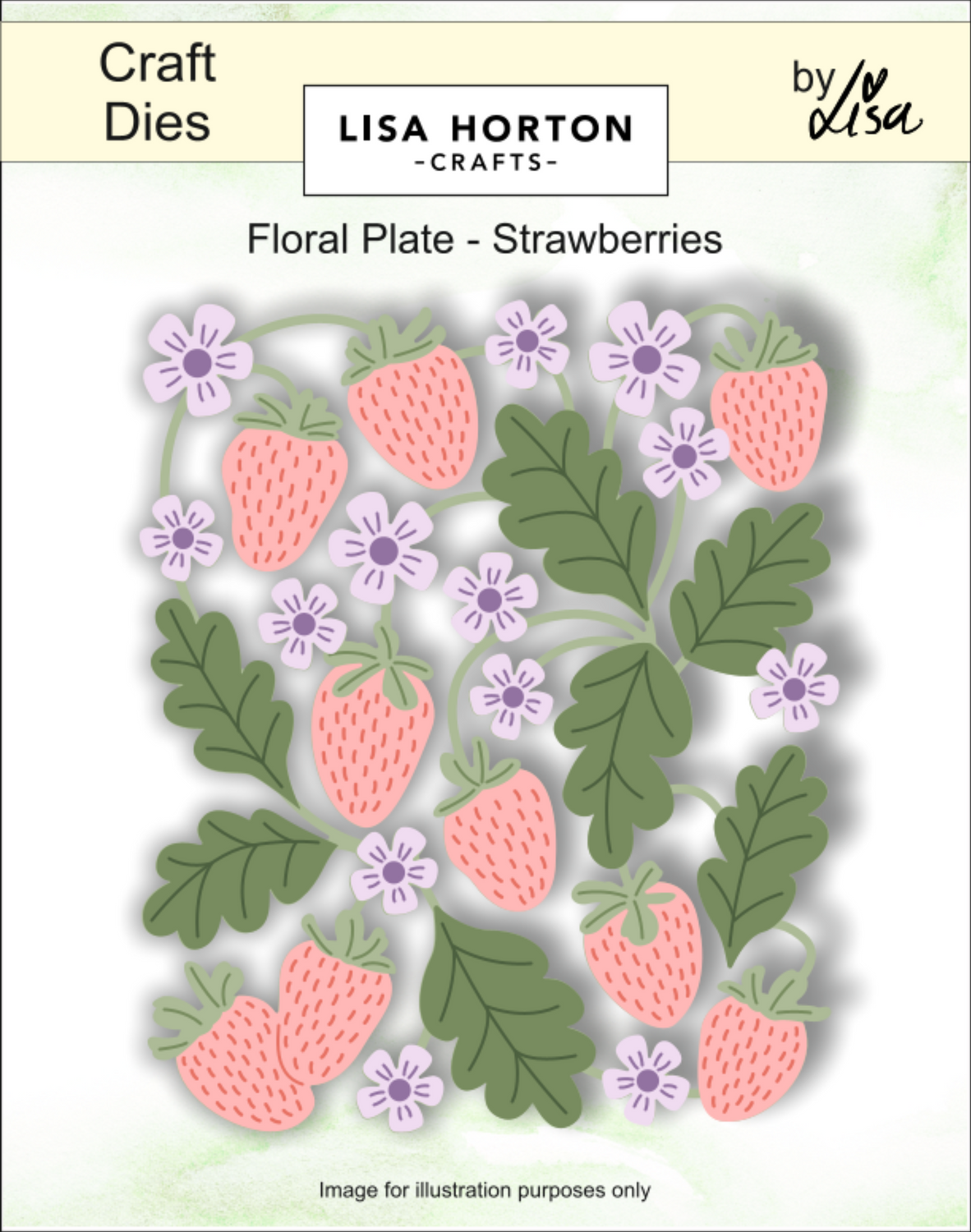 Strawberries Plate Die Set