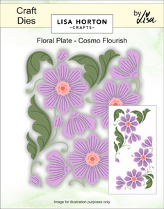 Cosmo Flourish Floral Plate Die Set