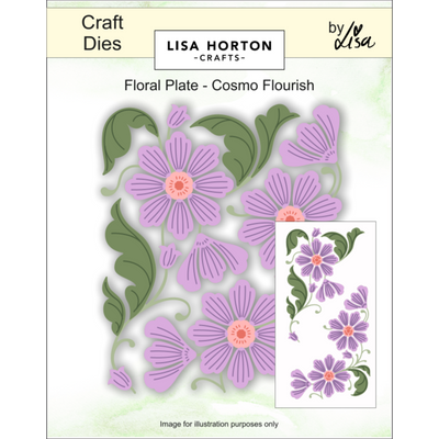 Cosmo Flourish Floral Plate Die Set