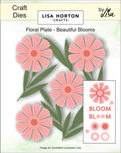 Beautiful Blooms Floral Plate Die Set