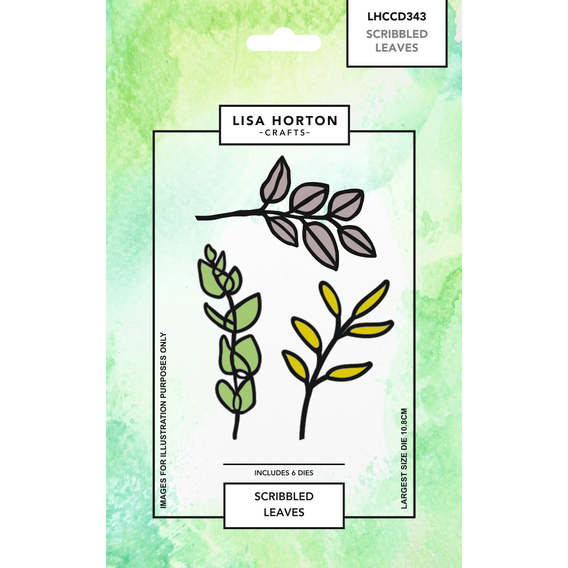 Scribbled Leaves Die Set – 6 Dies