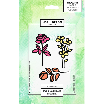 More Scribbled Flowers Die Set – 6 Dies
