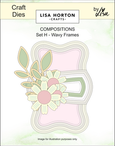 Composition Layout Dies - Set H (Wavy Frames)