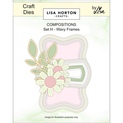 Composition Layout Dies - Set H (Wavy Frames)