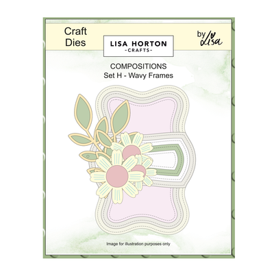 Lisa Horton Crafts Composition Layout Dies - Set H (Wavy Frames)