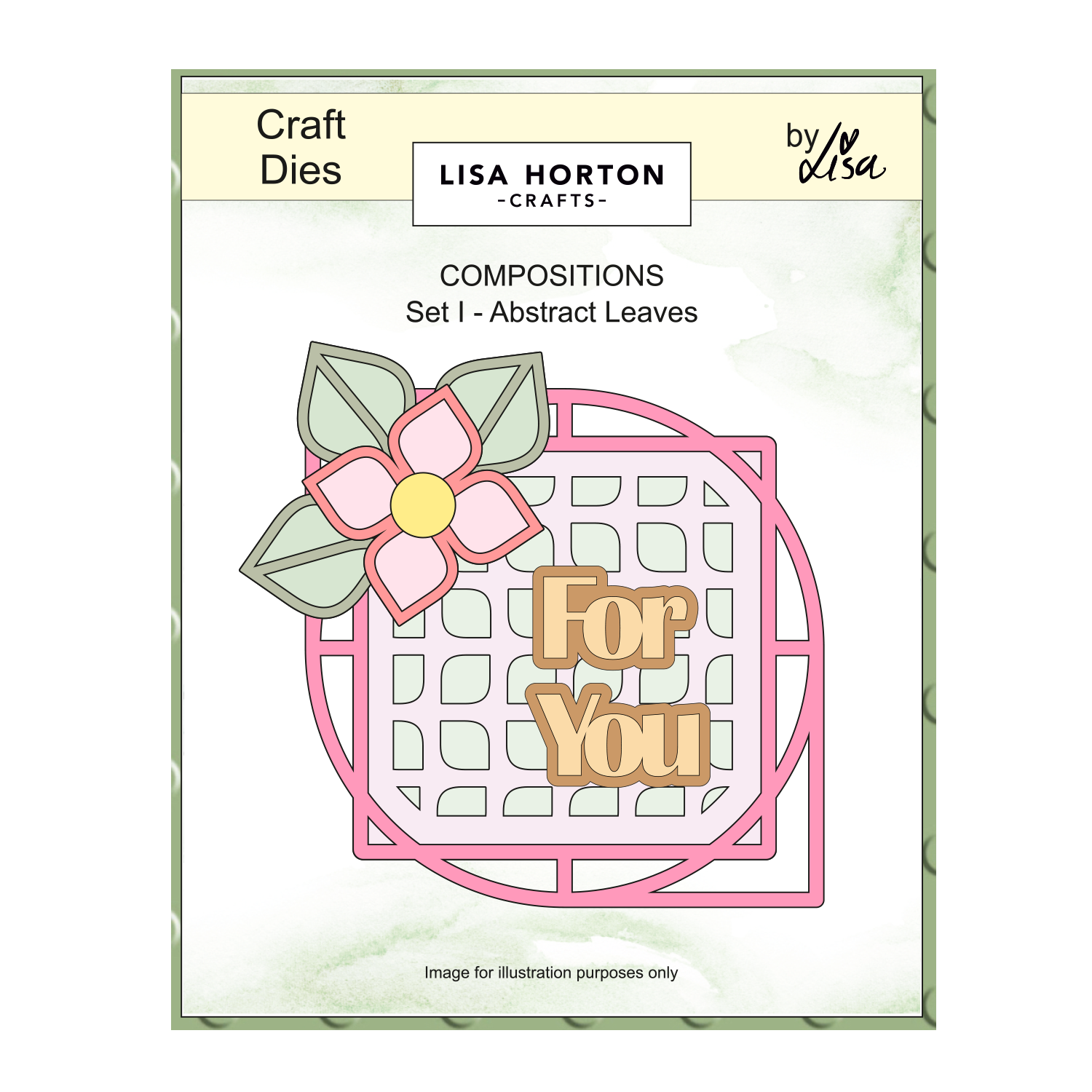 Lisa Horton Crafts Composition Layout Dies - Set I (Abstract Leaves)