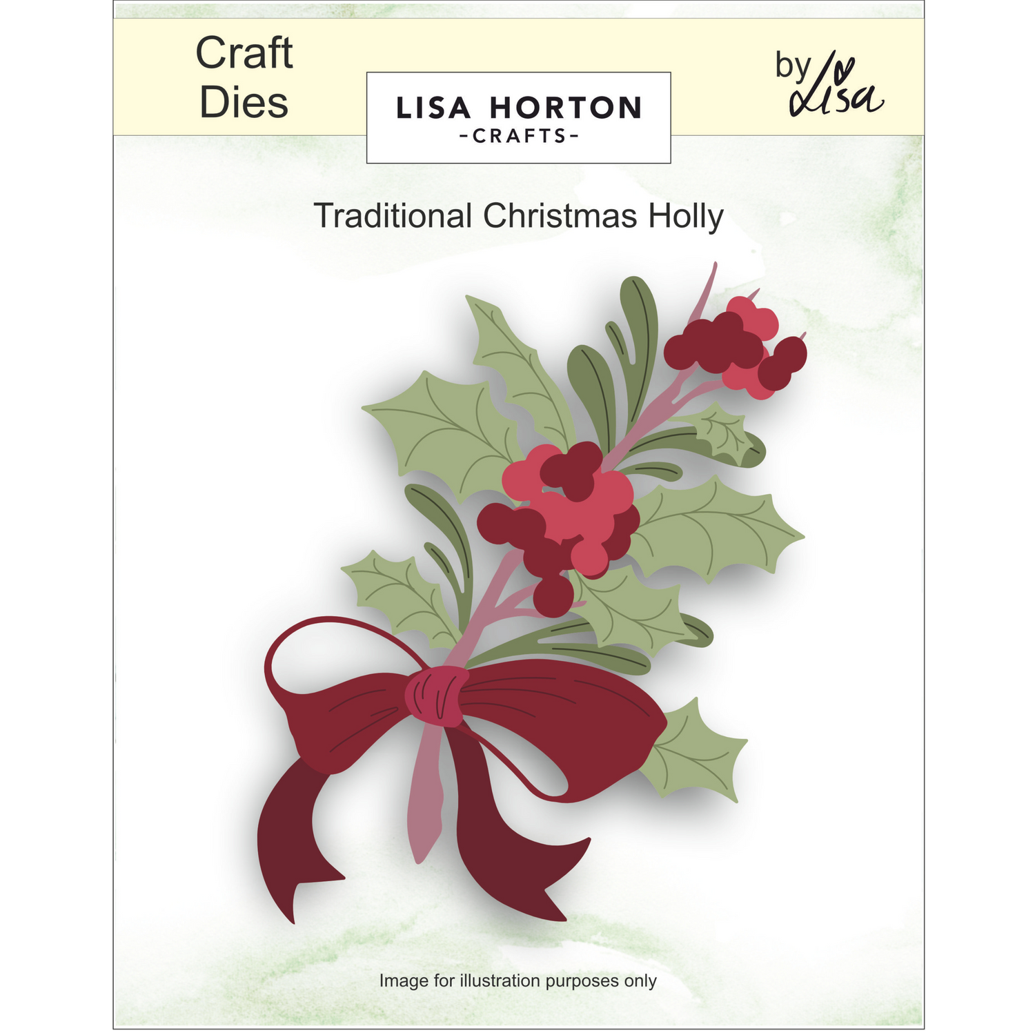 Traditional Christmas Holly Layering Dies