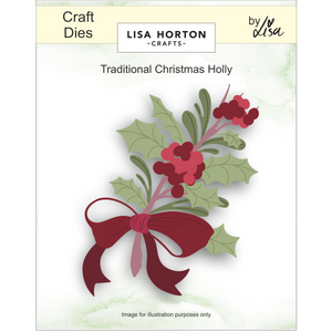 Traditional Christmas Holly Layering Dies