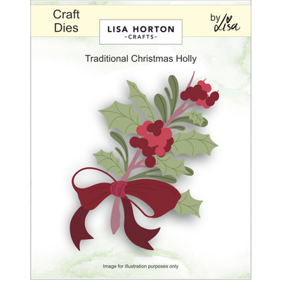 Traditional Christmas Holly Layering Dies