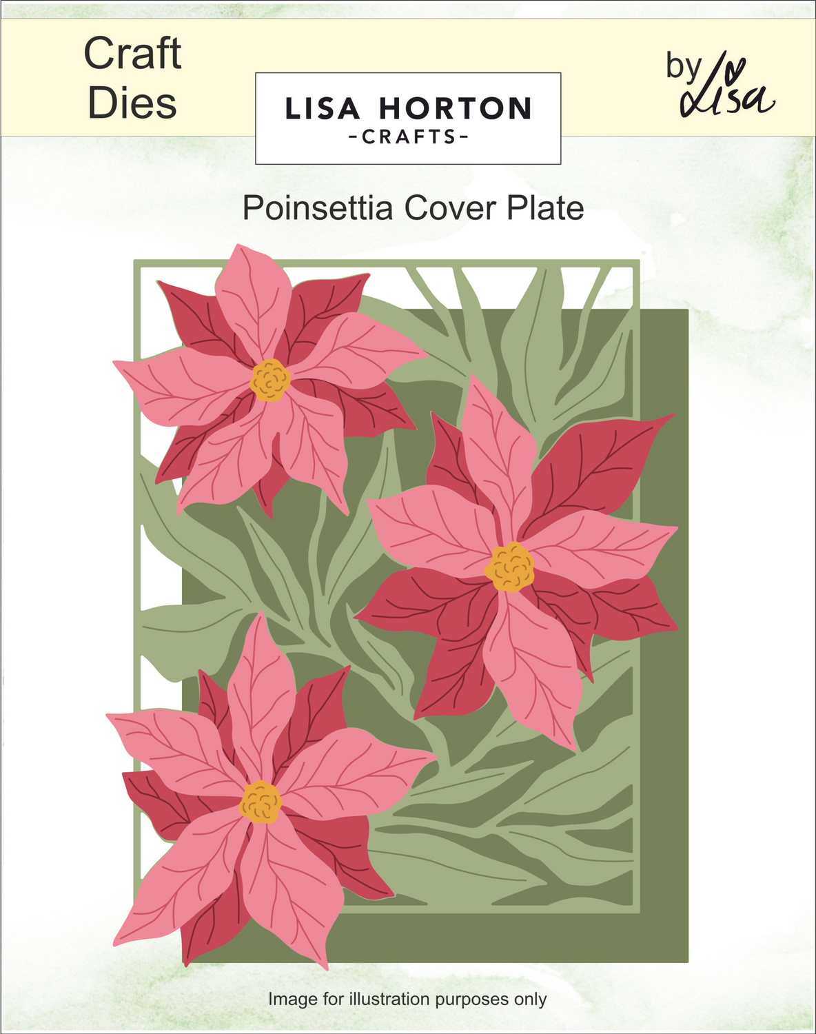 Poinsettia Cover Plate Layering Die