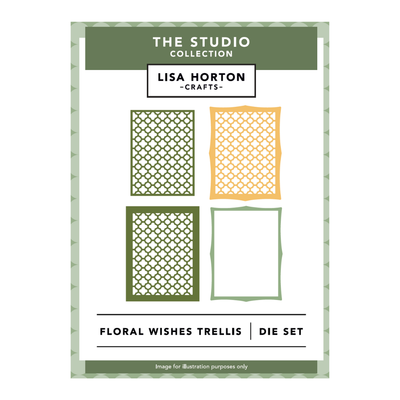 Lisa Horton Crafts Floral Wishes Trellis Die Set