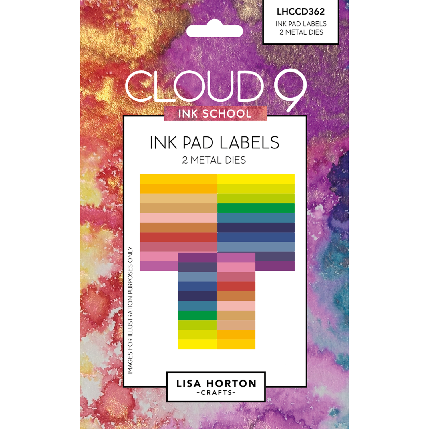 Cloud 9 Ink School Ink Pad Labels Die Set