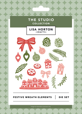 Festive Wreath Elements Die Set | Christmas Embellishment Dies