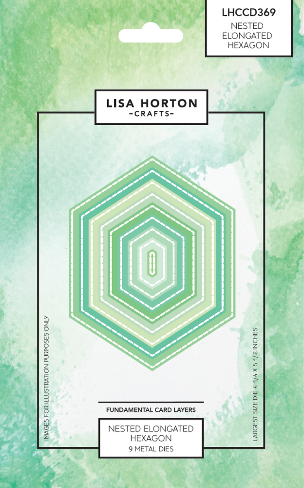 Fundamentals Die Set - Nested Elongated Hexagon (8 Dies)