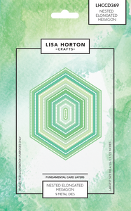 Fundamentals Die Set - Nested Elongated Hexagon (8 Dies)
