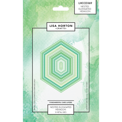 Fundamentals Die Set - Nested Elongated Hexagon (8 Dies)