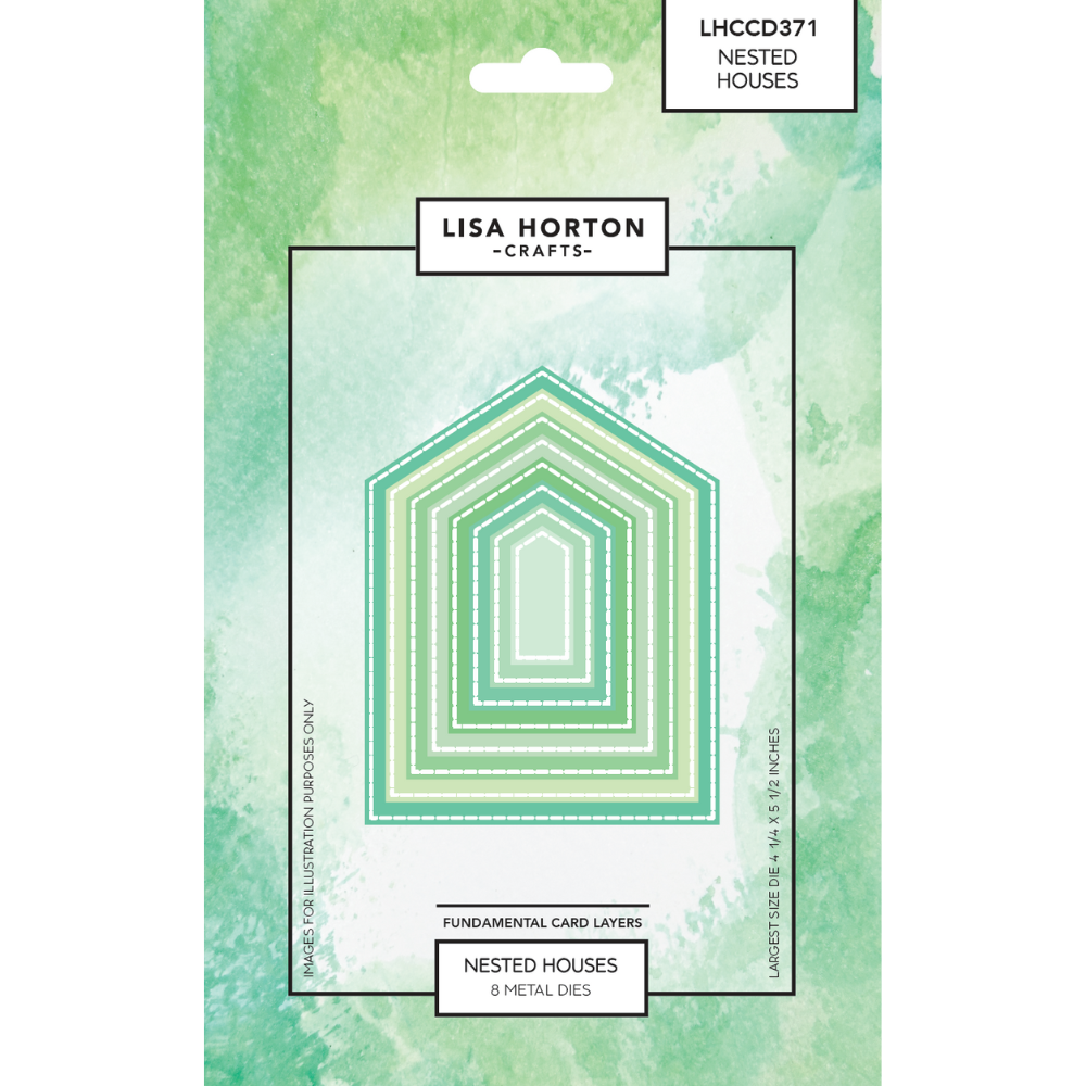 Lisa Horton Crafts Fundamentals Die Set - Nested Houses (8 Dies)