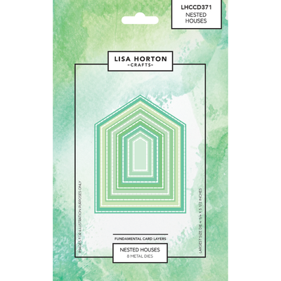 Lisa Horton Crafts Fundamentals Die Set - Nested Houses (8 Dies)