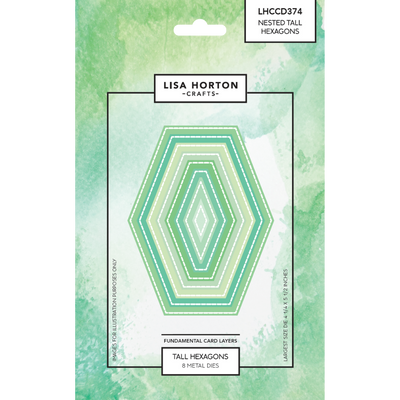 Fundamentals Die Set - Nested Tall Hexagons (8 Dies)