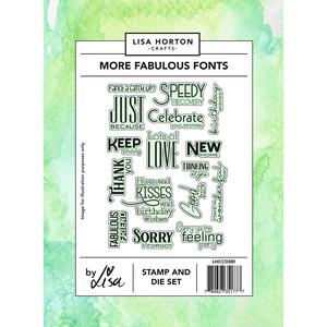 More Fabulous Fonts Stamp & Die Set