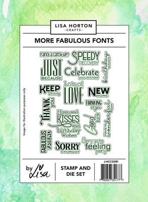 More Fabulous Fonts Stamp & Die Set