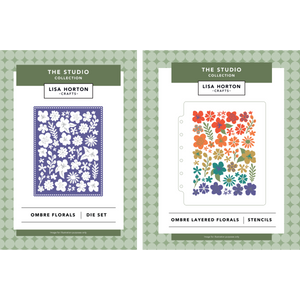 The Studio Collection Ombré Florals Layering Stencils & Die Set