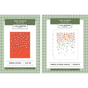 The Studio Collection Ombré Shapes Layering Stencils & Die Set