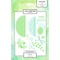 Mini Composition Layout Dies - Set A (Oval)
