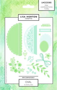 Mini Composition Layout Dies - Set A (Oval)